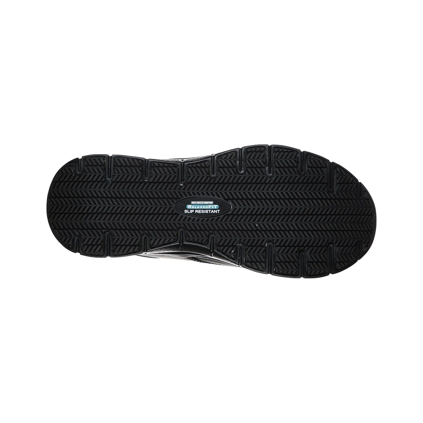 Skechers Mens Flex Advantage Fourche Sr Occupational Trainers - Black