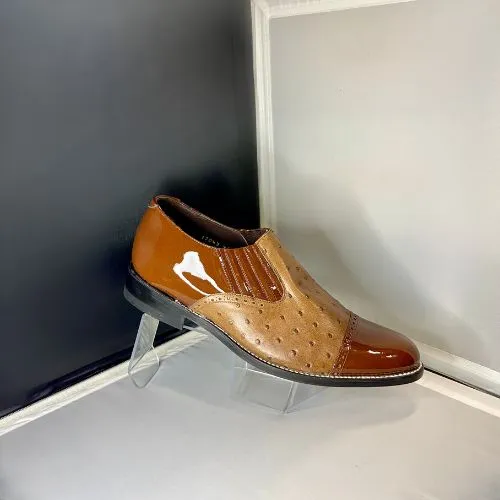 Stacy Baldwin Patent Ostrich Brown 170437