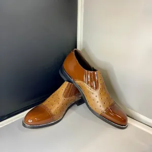 Stacy Baldwin Patent Ostrich Brown 170437