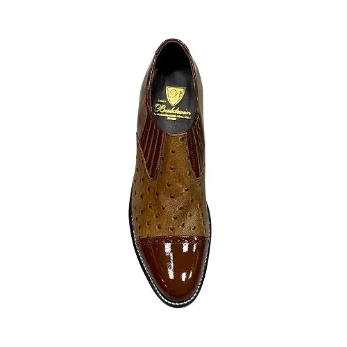 Stacy Baldwin Patent Ostrich Brown 170437