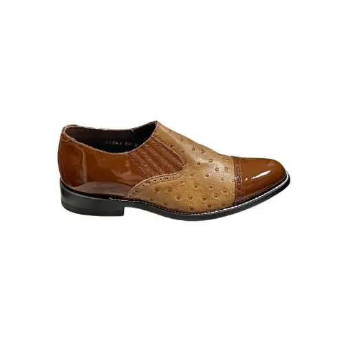 Stacy Baldwin Patent Ostrich Brown 170437