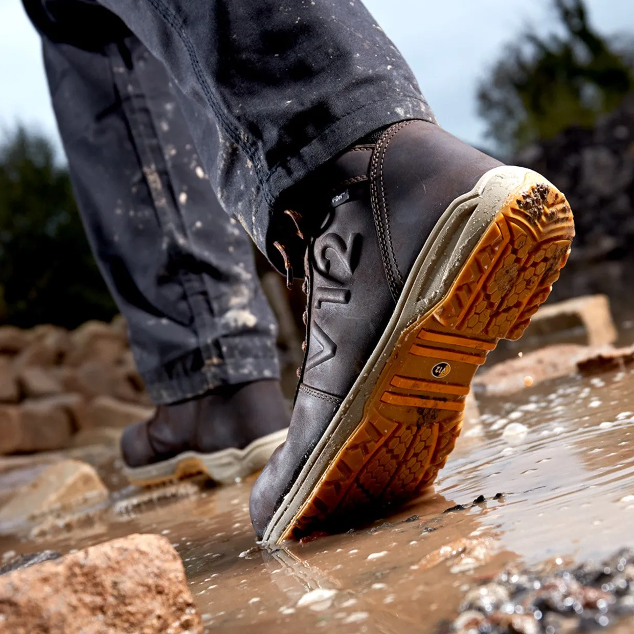 V12 Lynx IGS Waterproof and Breathable Safety Boot - Brown